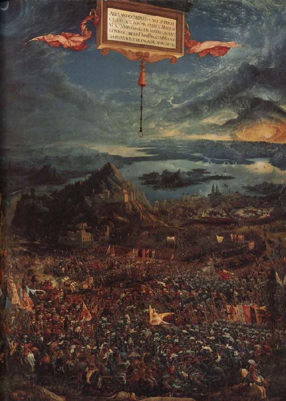 Albrecht Altdorfer The Battle of Issus Norge oil painting art